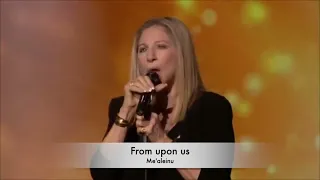 Barbra Streisand - Avinu Malkeinu (w/ English) - Shimon Peres 90th Birthday Celebration