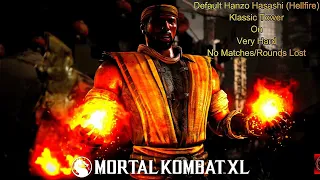 Mortal Kombat XL - Default Hanzo Hasashi(Hellfire) Klassic Tower On Very Hard No Matches/Rounds Lost