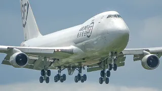 BOEING 747 DEPARTURE and LANDING - B747 CLOSE-UP Takeoff (4K)