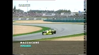 2000 F1 French GP - Gaston Mazzacane spun off & retire