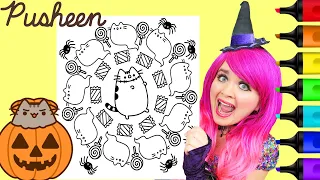 How To Color Pusheen Halloween | Markers