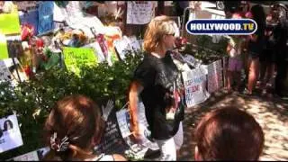 Michael Jackson's Fan Dancing At Michael's Estate.