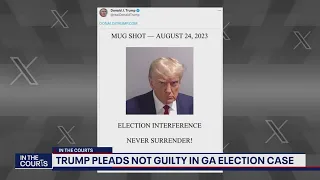 Trump pleads not guilty in Georgia election interference case