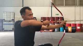 Teknik pyeonjeon/ baby Arrow atau penggunaan tongkat Majra / Tong Ah, menggunakan Busur Horse Bow