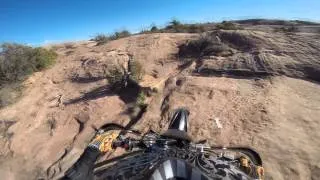 Slick Rock Practice Loop on Dirt Bikes. Moab Utah