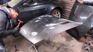 V8 Vantage Pt 6 - Fixing Crash Damaged Body Panels