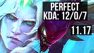 VIEGO vs KHA'ZIX (JUNGLE) | 12/0/7, Legendary, 400+ games | EUW Diamond | v11.17