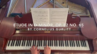Etude in D Minor, Op  82, No  65 by Cornelius Gurlitt (RCM Level 2 - Etude)