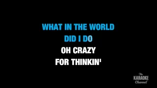 Crazy in the Style of "Patsy Cline" karaoke video with lyrics (no lead vocal)