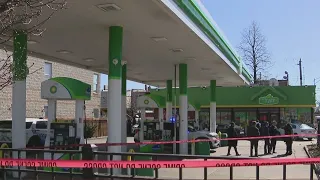 Man dead, woman injured in shooting at West Side gas station