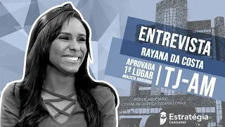 RAYANA DA COSTA  | APROVADA TJ-AM | 1º LUGAR ANALISTA JUDICIÁRIO