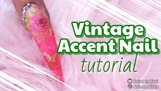 Vintage Accent Nail Tutorial 😍 | Acrylic Nail | Ombre Nail | feat. #NOTPOLISH & #IGELBEAUTY