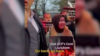 Uyghurs in Turkey protesting outside the Chinese Consulate threatened with detention and deportation