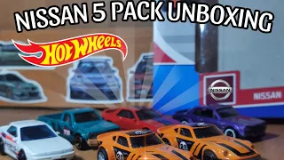 Hot wheels Nissan 5 Pack unboxing