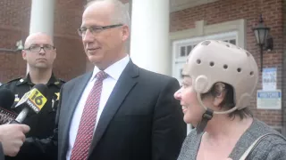 Sharon & Randy Budd speak after hearing