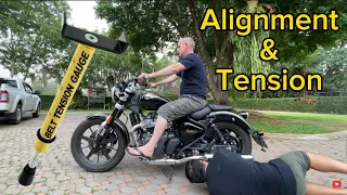 Royal Enfield Meteor 650 Belt Drive Alignment and Tension Guide - RSTech