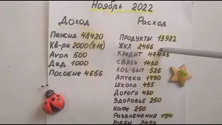 183. Наши доходы и расходы. Сколько потратили за ноябрь?