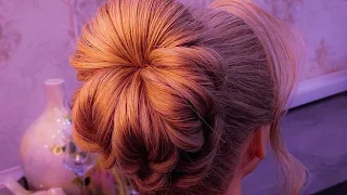 How To Make High Bun Hairstyle For Wedding