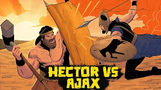 The Giant Ajax Fights Prince Hector - The Trojan War Saga Ep 19 - Greek Mythology in Comics