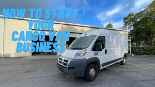 HOW TO START YOUR GARGO VAN SHIPPING BUSINESS!