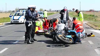 Scontro a Copparo, feriti due motociclisti