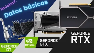 GT, GTX y RTX ¿Qué significan? - | Guía de Tarjeta gráficas P1