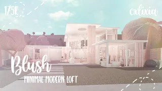 ROBLOX | Bloxburg : Blush Aesthetic Minimal Modern Loft | Speedbuild | $175k | cxlixia