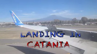 Landing in Catania🌋🛬. Boeing 737-800