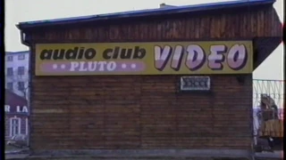 Olsztyn 1989 - Klub Video Pluto przed rozbiórką - ul. Grażyny