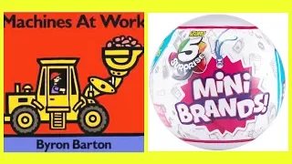 MACHINES AT WORK BOOK FOR CHILDREN | READS OUT LOUD | ORAL VOCABULARY | COMPILATIONS SURPRISE TOYS