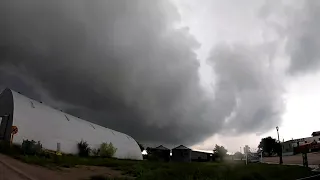 Time-lapse of TORNADIC SUPERCELL near Chugwater, Wyoming; July 4, 2019!