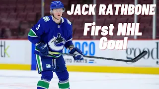 Jack Rathbone #3 (Vancouver Canucks) first NHL goal May 6, 2021