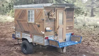 Handyman Builds Off Road Tiny Home Camper & Lives Off Grid for 4 Years