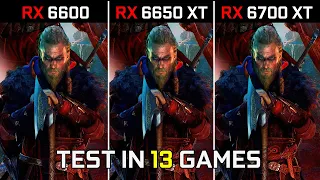 RX 6600 vs RX 6650 XT vs RX 6700 XT | Test in 15 Games at 1440p | 2022