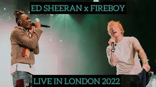 ED SHEERAN LIVE IN LONDON PERFORMING “SHAPE OF YOU” and “PERU” AT FIREBOY'S CONCERT