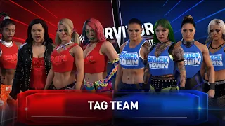 WWE 2K22 - TEAM RAW VS TEAM SMACKDOWN | Survivor Series