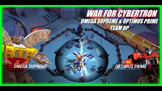 TRANSFORMERS Earth Wars | WAR FOR CYBERTRON Campaign | Omega Supreme and Optimus Prime Attack Squad