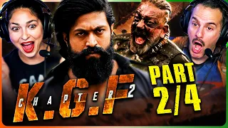 KGF: Chapter 2 Movie Reaction Part 2/4! | Yash | Sanjay Dutt | Raveena Tandon | Srinidhi Shetty