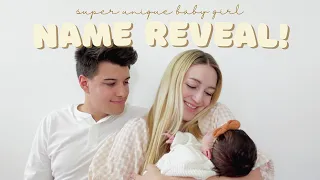 Extremely UNIQUE Baby Girl Name Reveal!