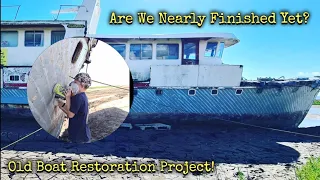 Ep 84 - We Finally Finish The Hull!!! 🛥 #boatrestoration #boatproject