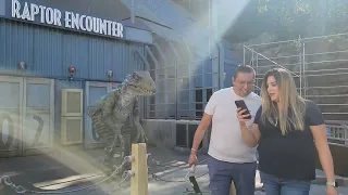 Raptor Encounter at Universal Studios Hollywood. Full Show! 4K POV #universalstudios #hhn