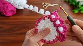 So Beautiful And So Easy 🥰 How To Crochet a Coaster Supla ✔ Çok Kolay Tığ İşi Supla Bardak Altlığı.