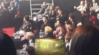 170119 EXO reaction to SEVENTEEN BOOMBOOM (붐붐) @ Seoul Music Awards 2017