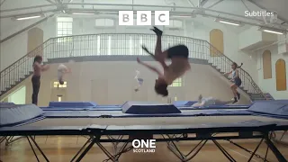 BBC One NI/Scotland/Wales continuity: new ident debut - Hall/Trampoline (1st April 2022)