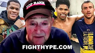 "HANEY VS. LOMACHENKO; SHAKUR FIGHTS WINNER" - BOB ARUM LAYS OUT HANEY, LOMACHENKO, & STEVENSON GOAL