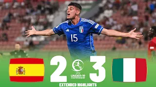 Italy vs Spain | Highlights | U19 European Championship Semi Final 13-07-2023