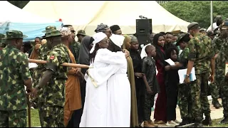 Tears As Nigerian Military Buries 20 Soldiers Killed In Niger - Watch The Full Video