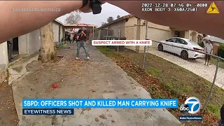 Officers shoot, kill man with knife in San Bernardino, police say