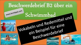 Beschwerdebrief B2 über ein Schwimmbad