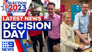 Polls across NSW close as state leaders await results | NSW Election 2023 | 9 News Australia